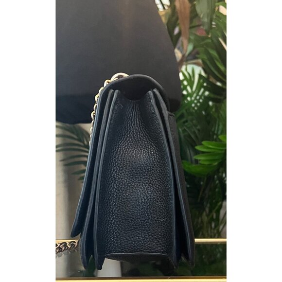 TORY BURCH BLACK LEATHER BRITTEN SHOULDER BAG - Picture 3 of 13